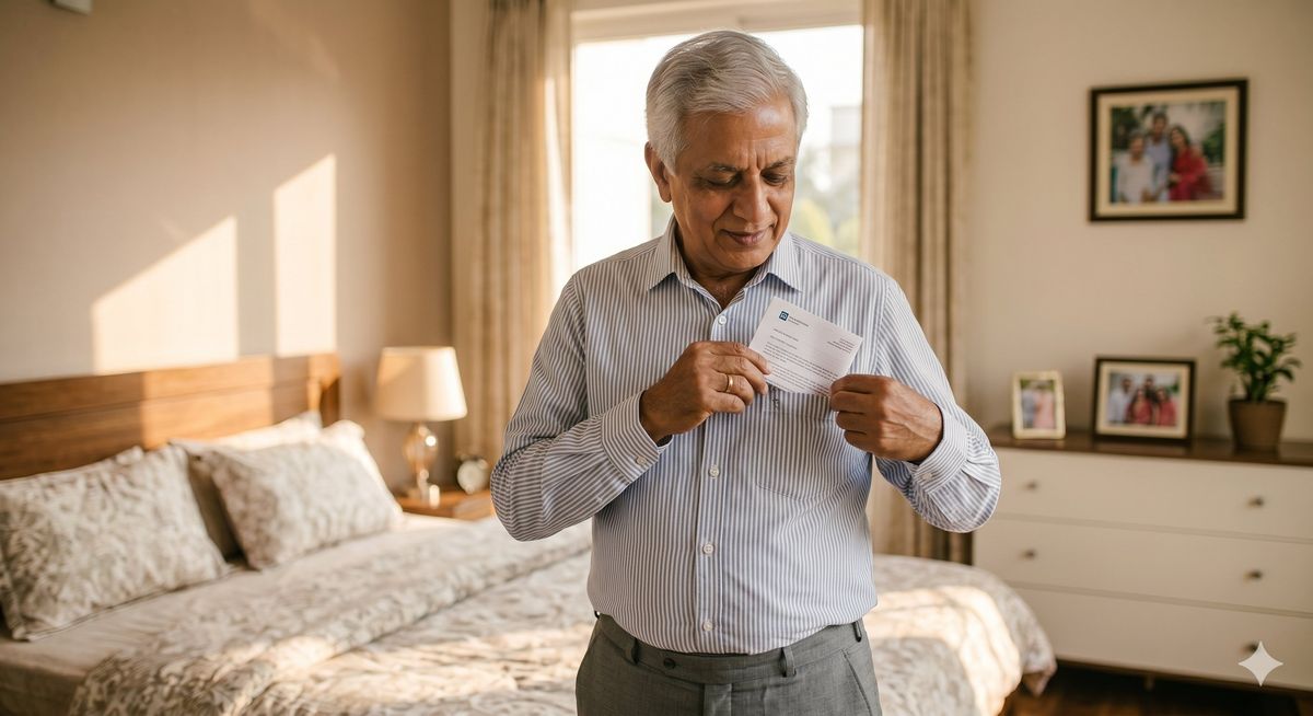 Papa, putting the visit-prep page in his shirt pocket